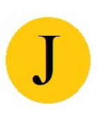 Бусины с буквами золотистые J
